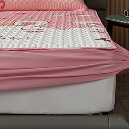 Miniatura 2 de Sábanas de tamaño King, sábanas de látex fresco de verano, para habitación de los niños, con estampado de dibujos animados, adecuado para sábanas de