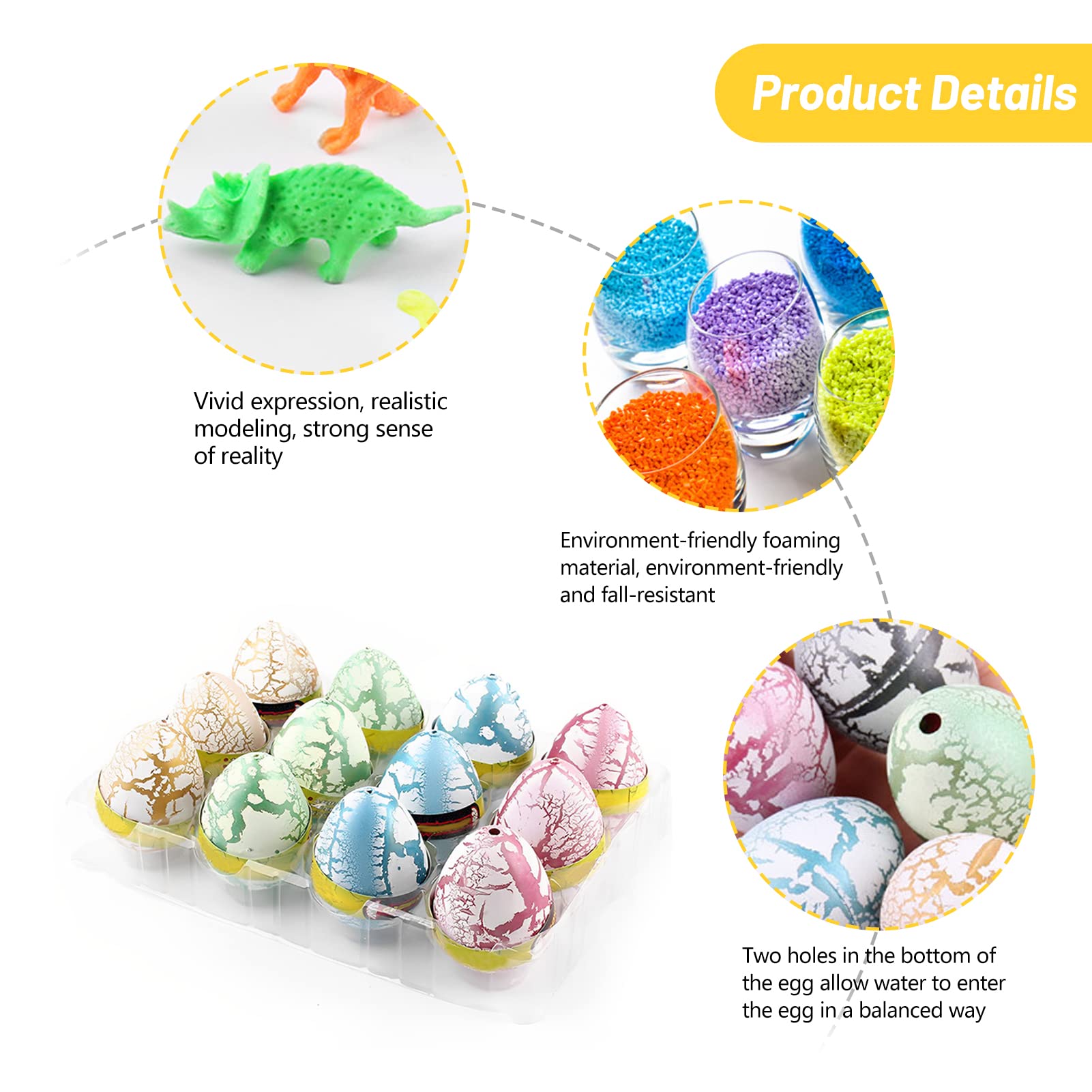 Amazon.co.jp: GIZMAC 恐竜 たまご 12個セット 恐竜おもちゃ 恐竜