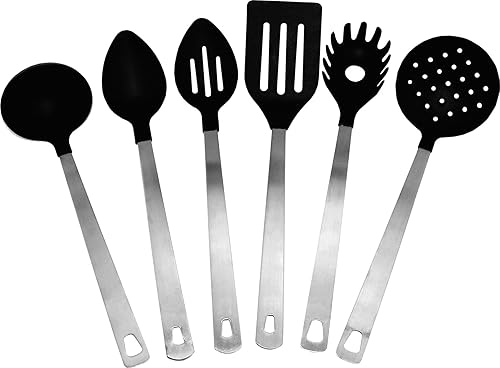 Miniatura 2 de Empire Nylon Deluxe - Juego de utensilios de cocina de 7 piezas con soporte inoxidable