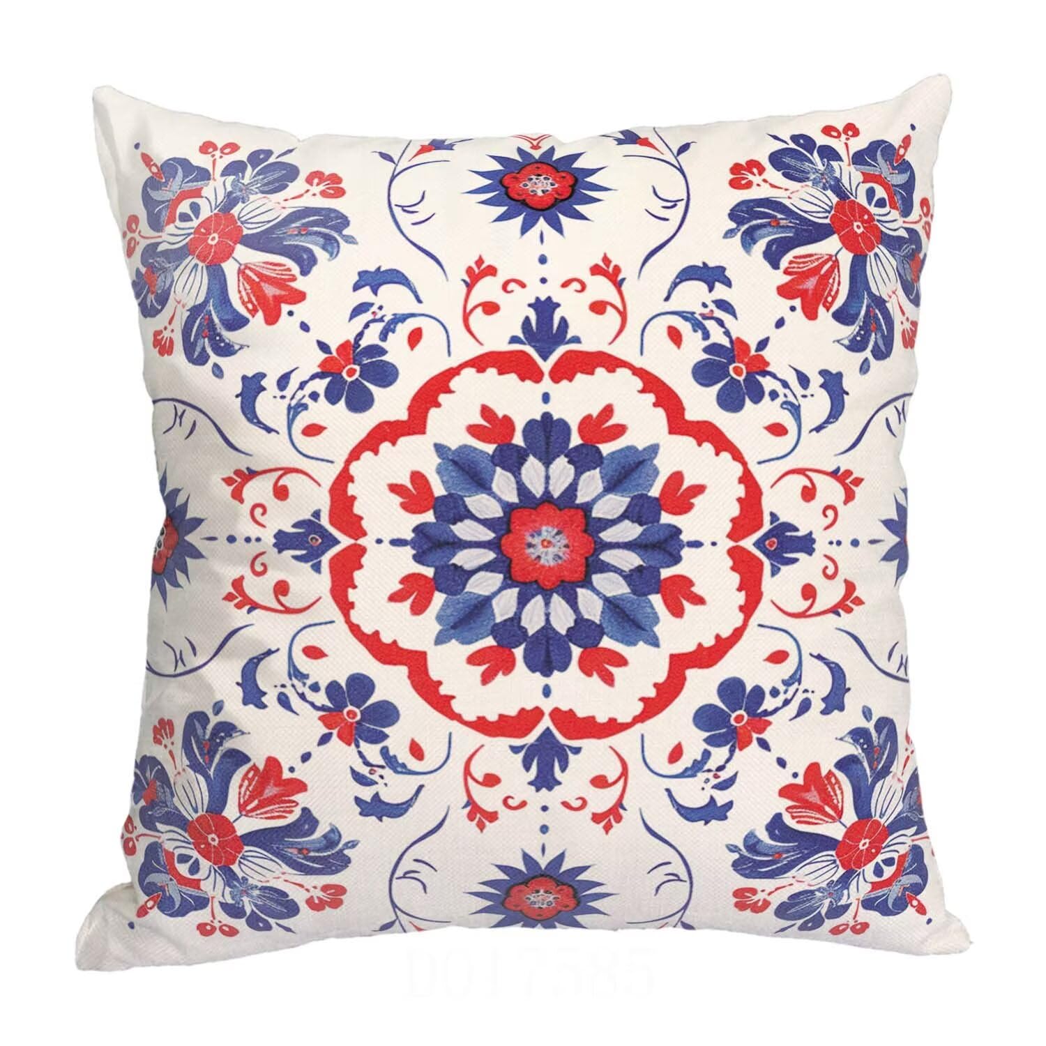 Fundas Cojines SuavesAzul Fundas Cojines Cuadradas Suaves Funda Almohada Cojines Suaves Sillas Jardin para Oficina Jardín Cama Sofá Banco Interior o Exterior Juego de 4 Funda Cojin Bohemia mu-362