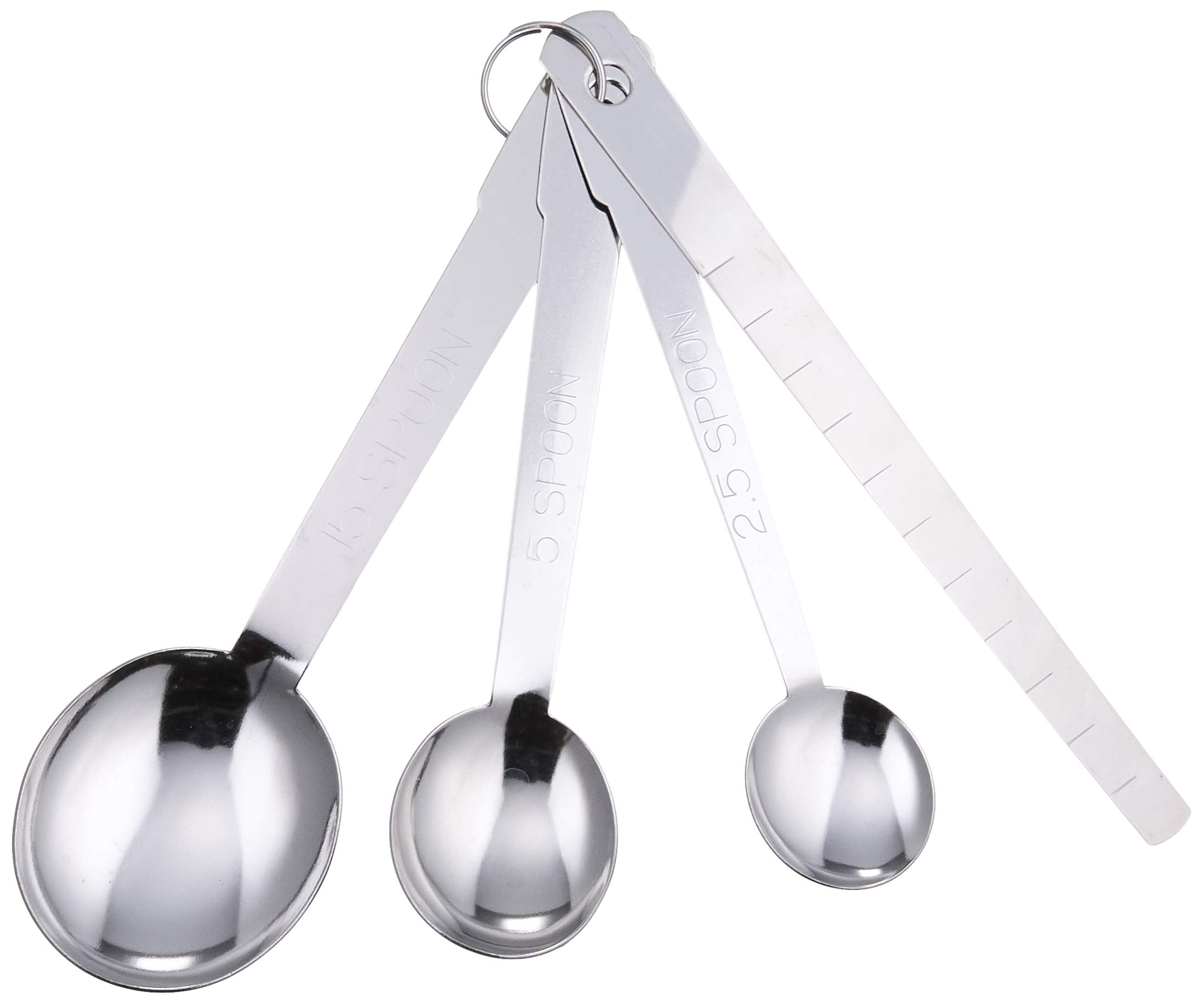 Shimomura Kougyou FVS-626 Full Veggies Smile Measuring Spoon, Dishwasher Safe, Made in Japan, Silver, 6.5 x 1.8 x 0.6 inches (165 x 45 x 15 mm) : Home & Kitchen