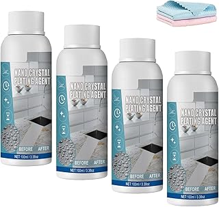 Furniture Marble Scratch Repair Refurbishment Agent, Stone Nano Crystal-Plating Agent, Marble Stone Cleaner Polishes, Stone Stain Remover Cleaner (4pcs)