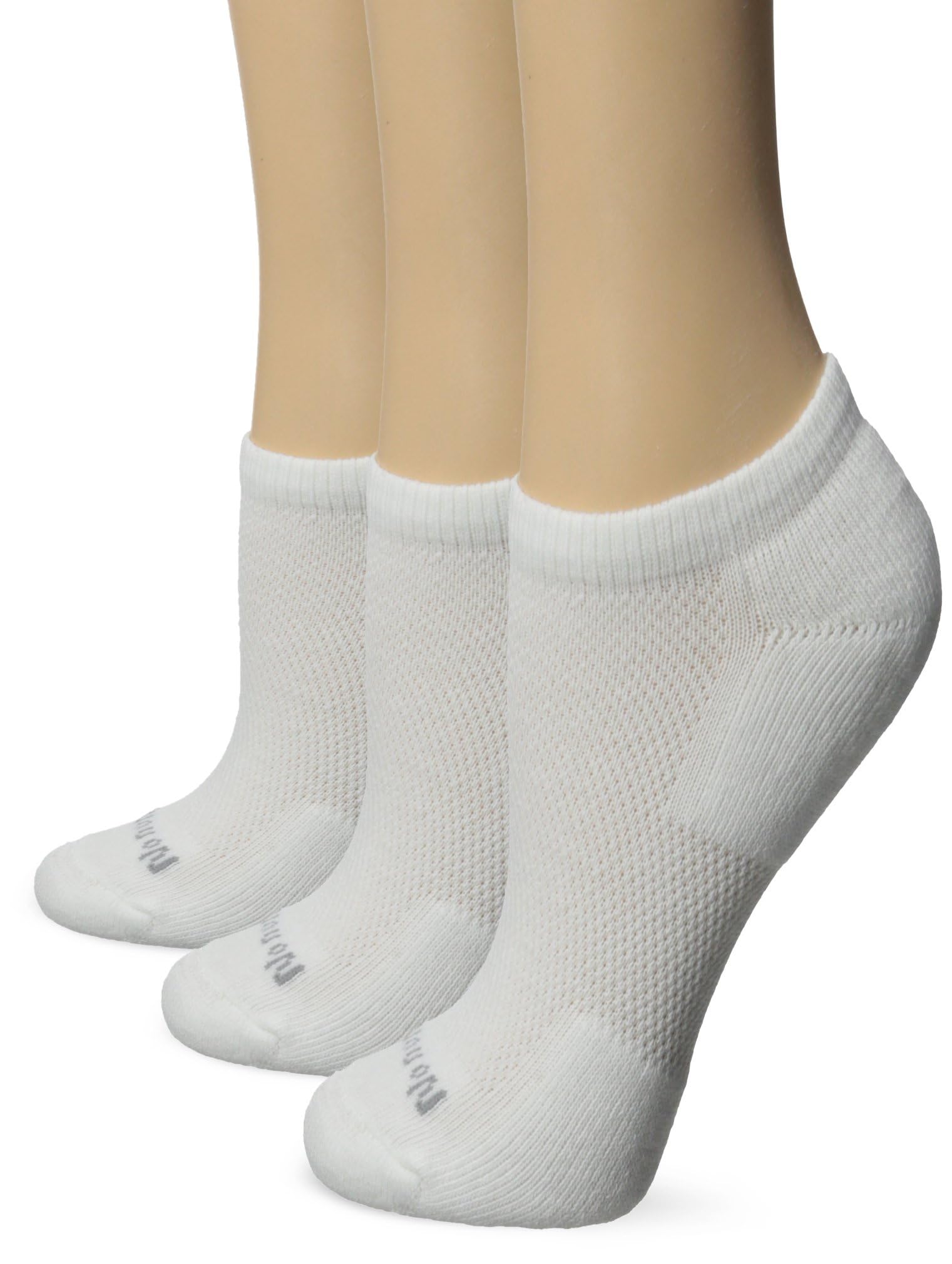 no nonsense Soft & Breathable Cushioned No Show Liner With Ventilation Forro acolchado suave y transpirable con ventilación Mujer (Pack de 3)