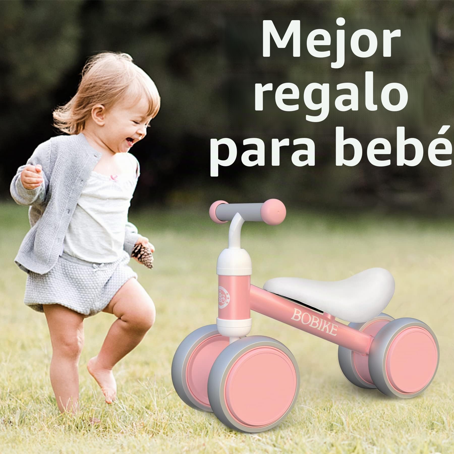 bicicletas para bebes sin pedales Juguetes de bicicleta de equilibrio bebés de 12 a 36 meses, juguete para niños y niñas, regalos para niños pequeños, el mejor regalo de primer cumpleaños, caminante, pedales, bicicleta Size:27.5