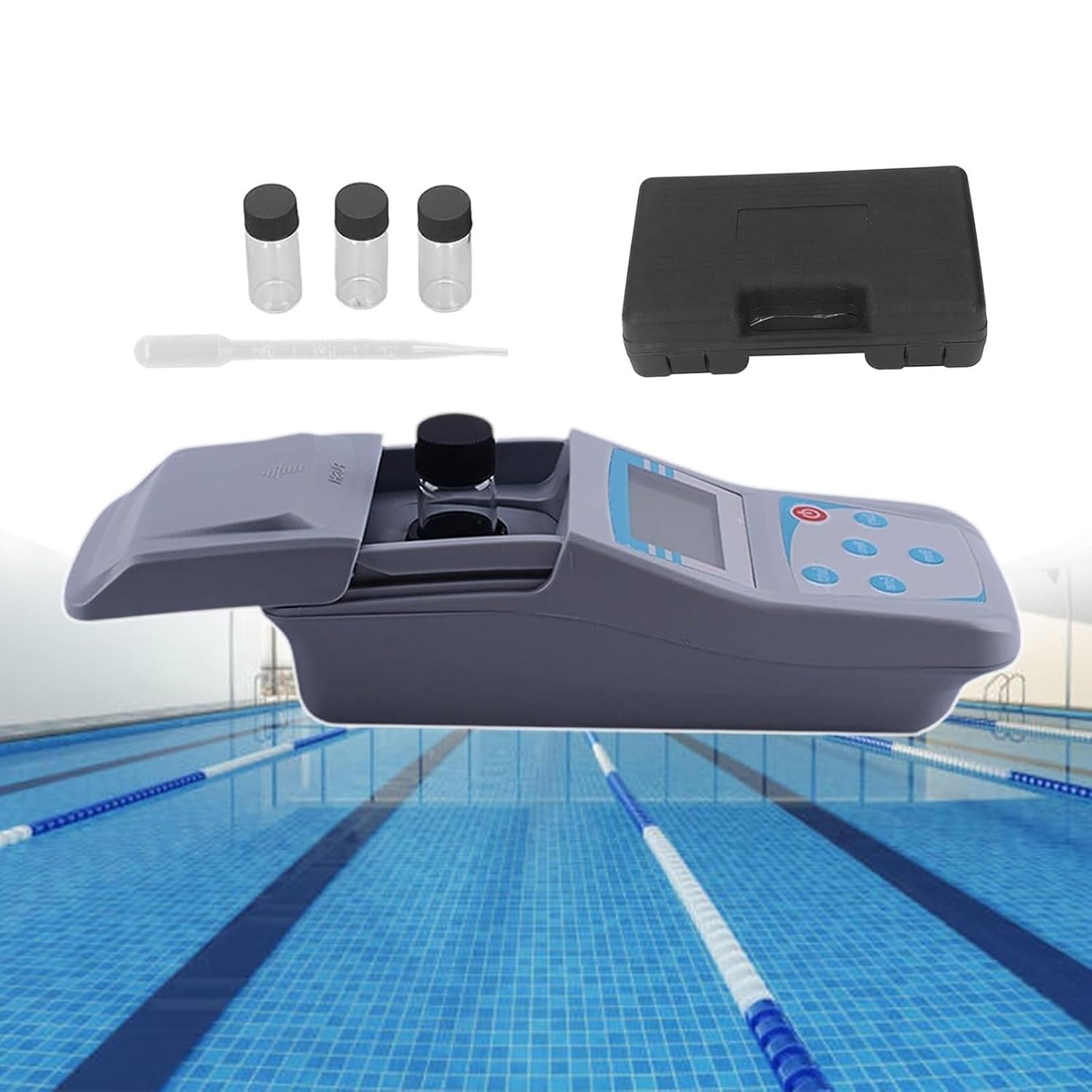 Portable Digital Display Sewage Turbidity Meter, Handheld Lab Turbidity Tester, Measuring Range 0-200 NTU, 90°Scattered Light