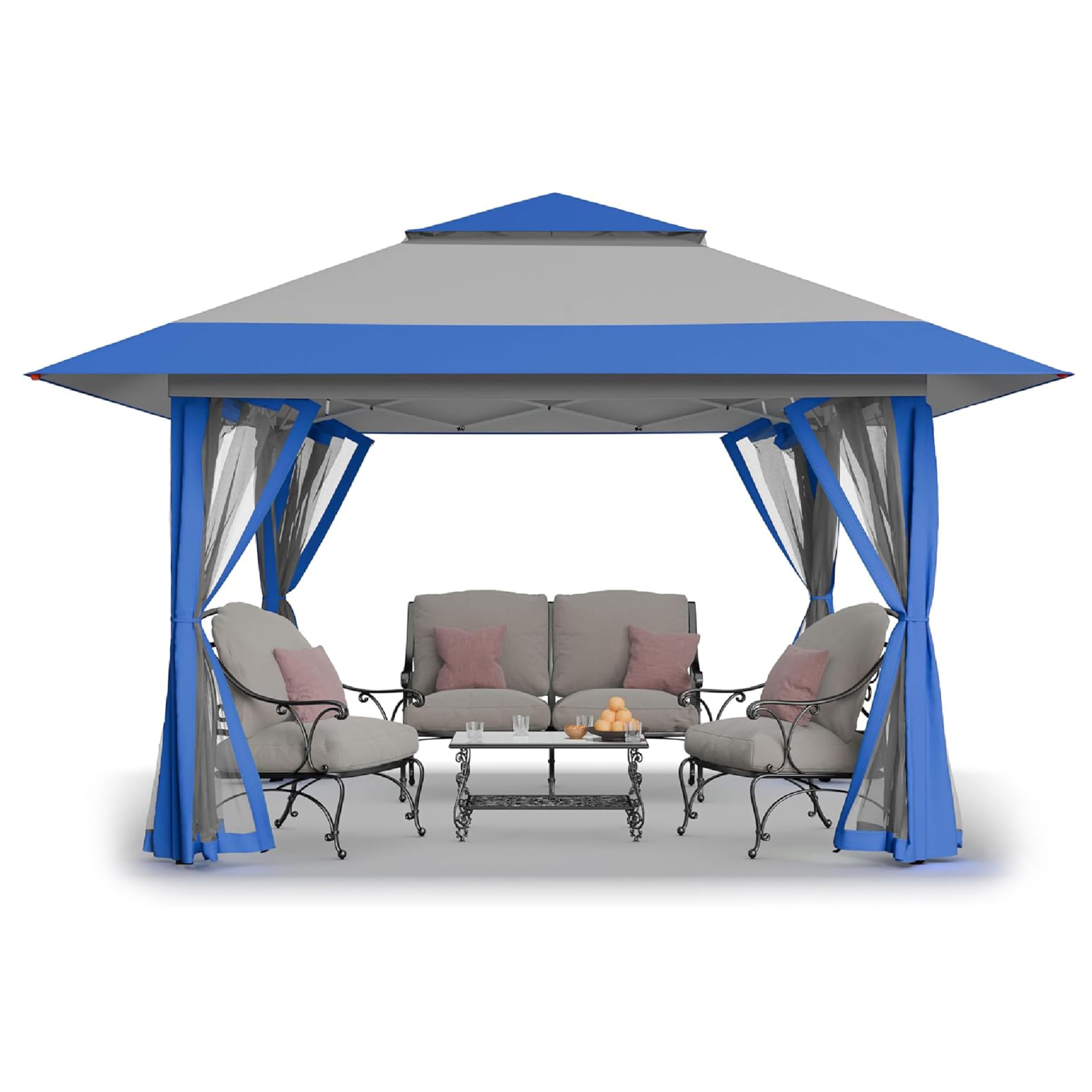 CROWN SHADES 13x13 Pop Up Gazebo, Canopy Tent, Gazebos on Clearance  Outdoor Gazebo for Backyard Patio Furniture Carpa Pop Up Tent with  Wheeled