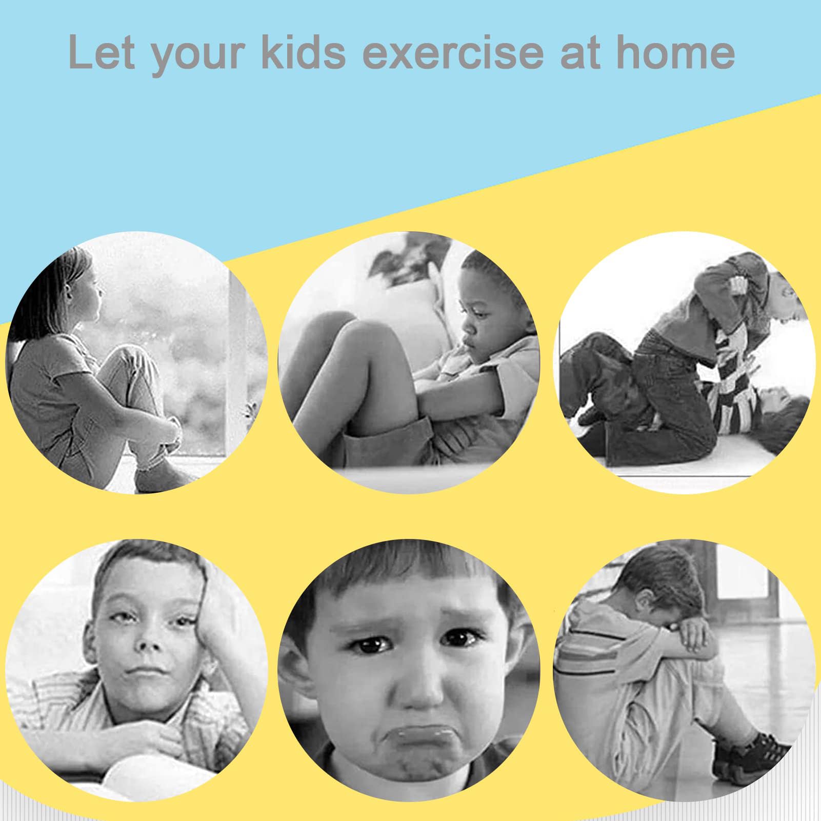 Equipo de fitness para niños, equipo de ejercicio para niños, entrenamiento de fuerza y elementos esenciales para el cardio para jugar activo y diversión saludable, juego de 4 piezas