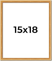 Vista 1 de Poster Palooza Marco de fotos contemporáneo de madera dorada antigua de 15 x 18 pulgadas, acrílico UV, respaldo de tablero de espuma y accesorios