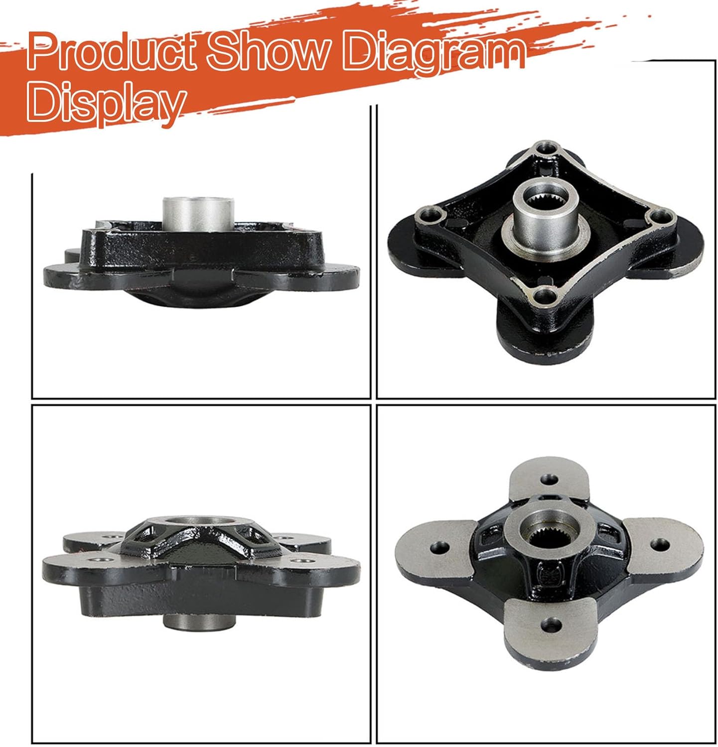 Front Rear Wheel Hub Replacement for Polaris RZR XP 1000 RZR XP 4 1000 2014-2017 RZR XP Turbo RZR XP 4 Turbo 2016-2020 RZR Rs1 RZR XP Turbo S 2018-2020 XP 4 Turbo S XP Turbo S Vwlocity 2019-2020 Repla