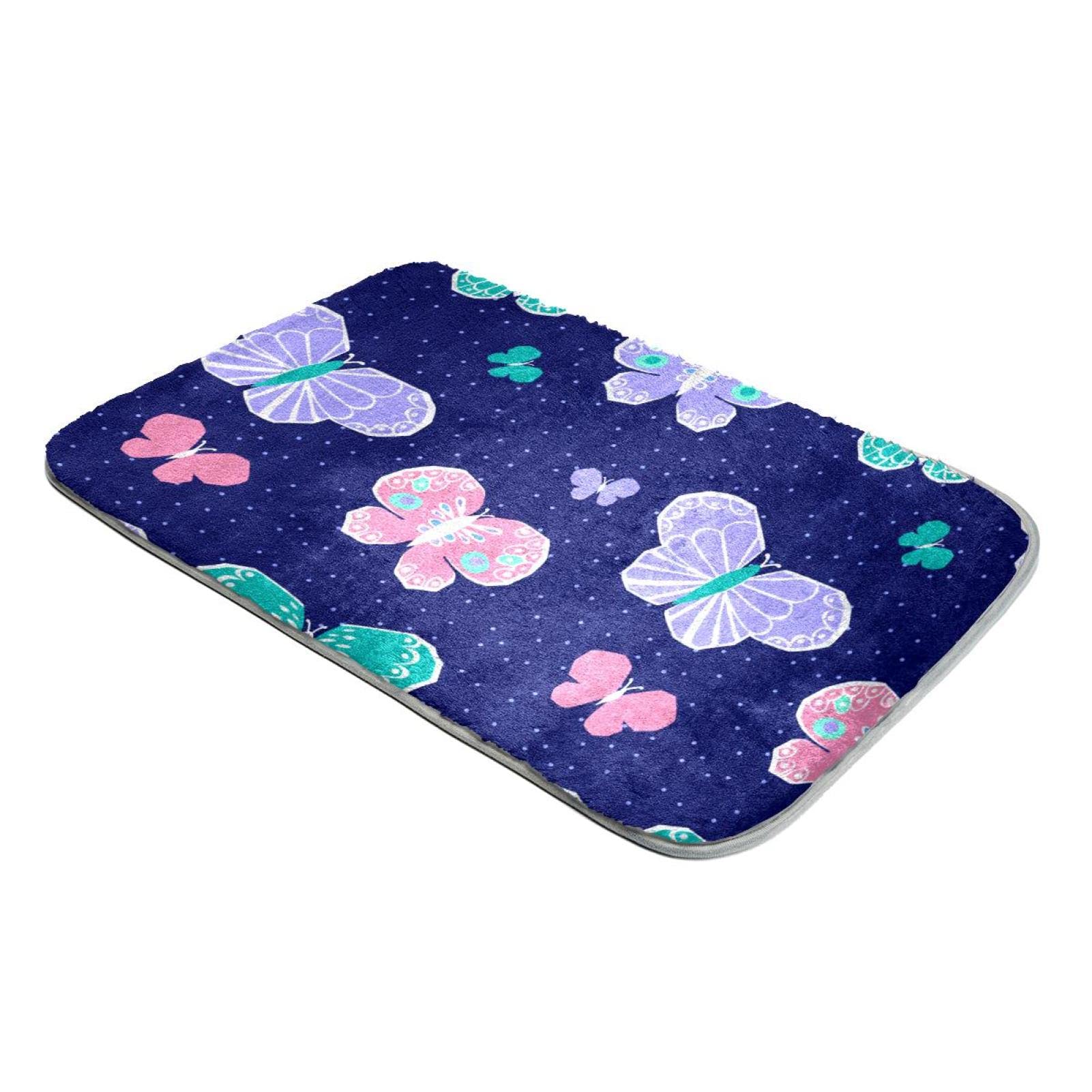 Tapis ultra doux en fausse fourrure violet pour sols froids et durs