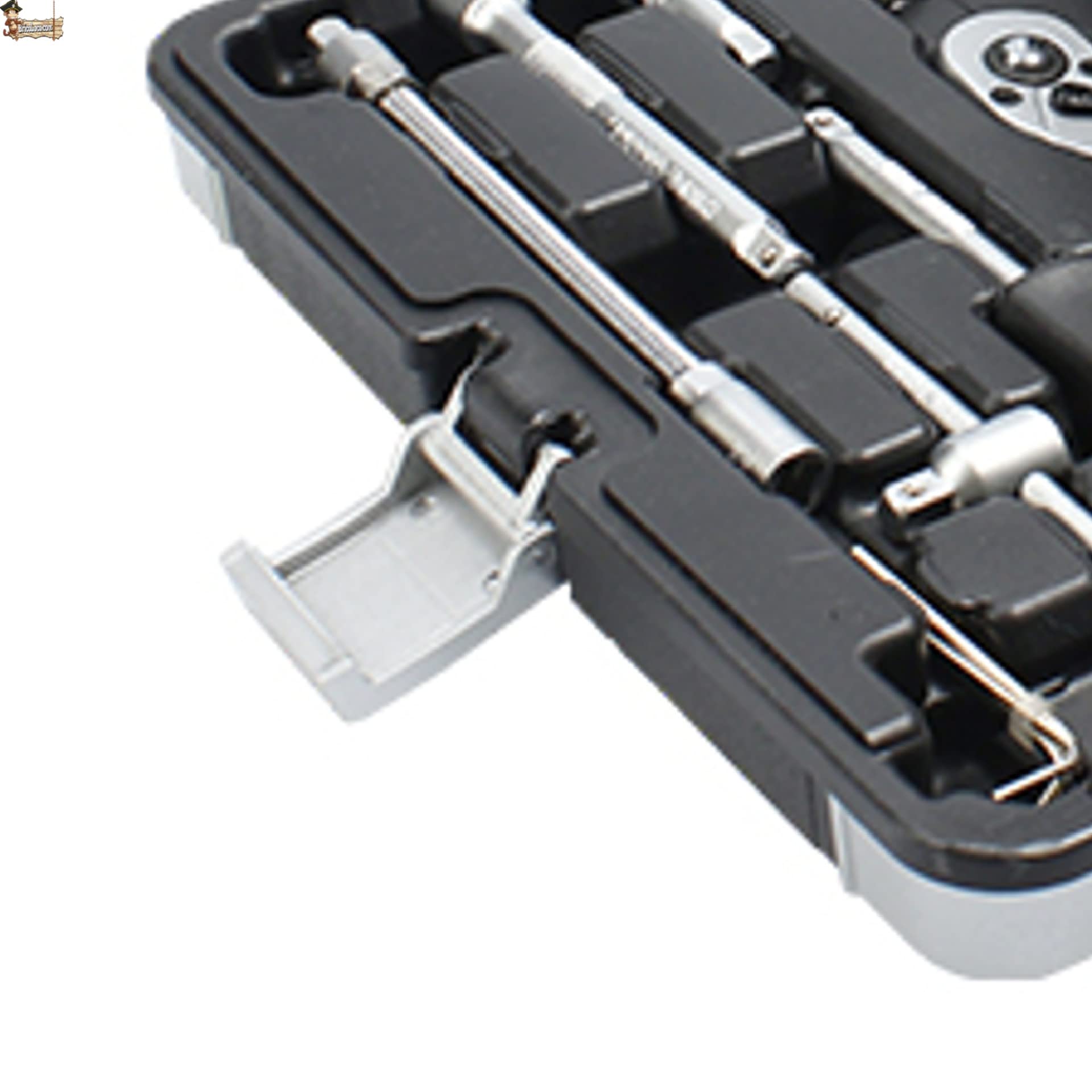 BricoLoco.com Zestaw kluczy do kubków grzechotkowych 1/4" Mechaniczne narzędzie warsztatowe DIY Zestaw 46 sztuk