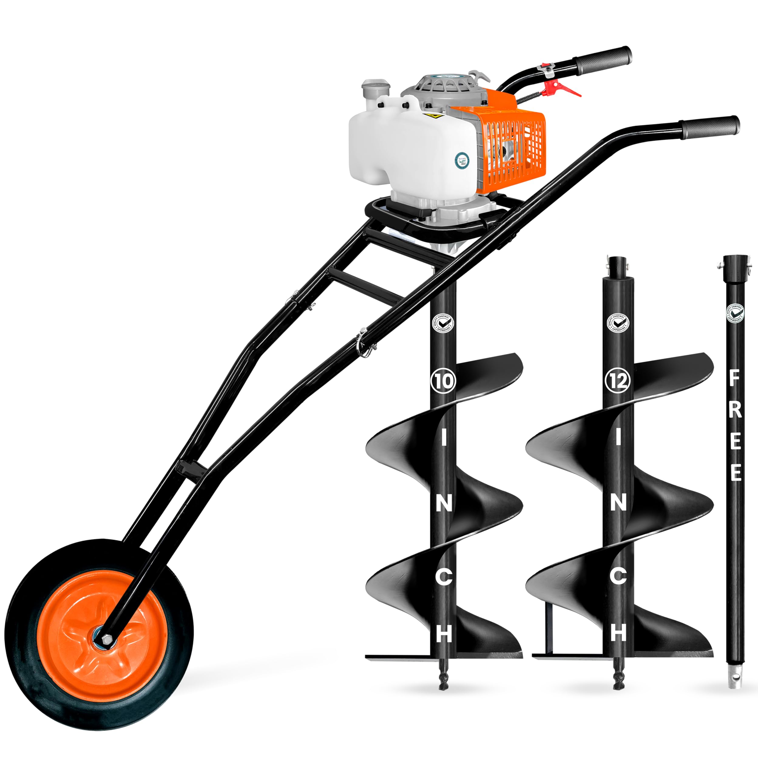 DVI Earth Auger Pin & Lock Set - Rustproof & Secure -19 DVI Earth Auger Pin & Lock Set - Rustproof & Secure -19