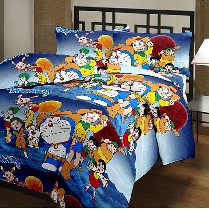 PRINZIP Homes Poly Cotton Fancy Cartoon Print Single Bed AC Blanket I Dohar for Kids
