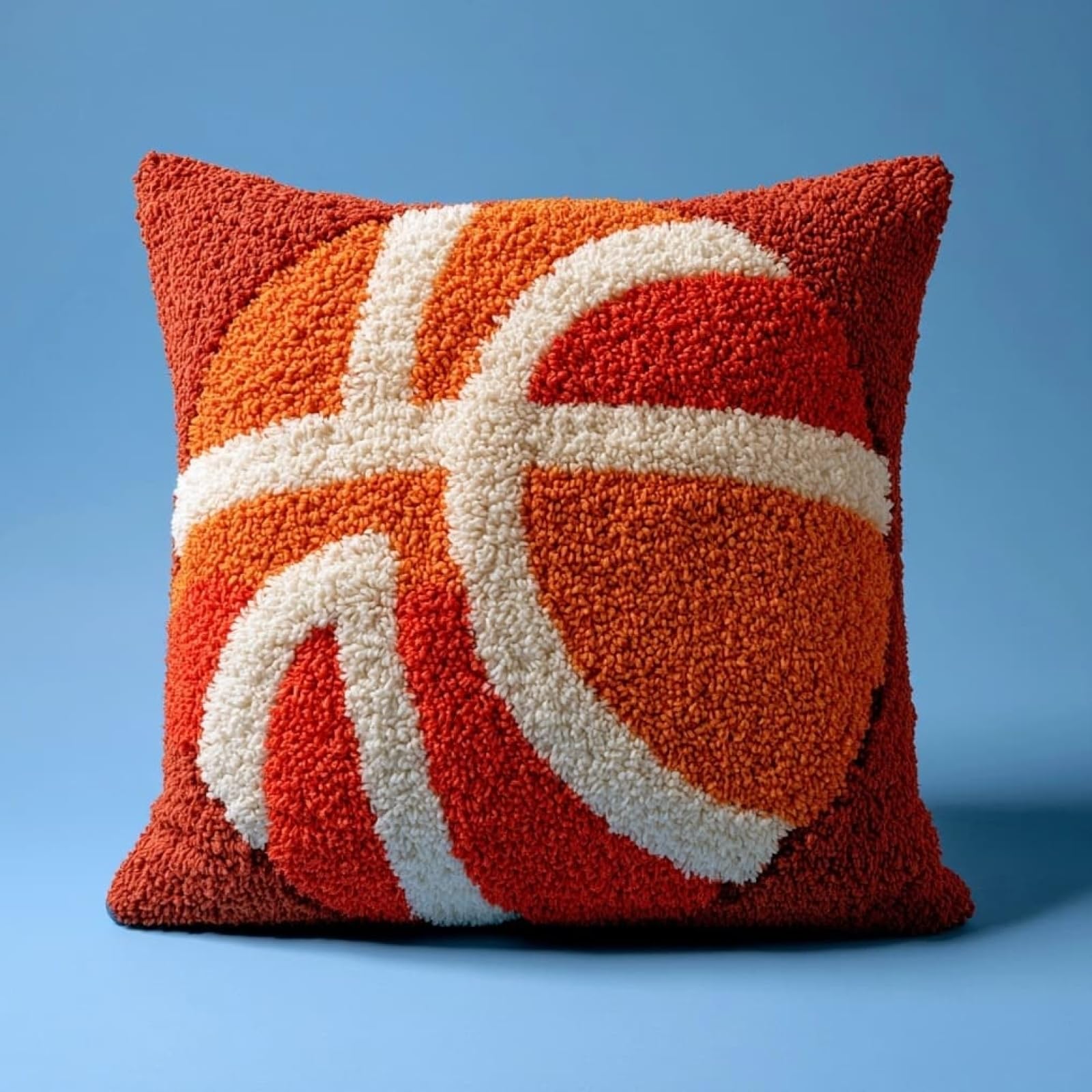 AxiangziK Creative Latch Hook Pillow Kit,Basketball