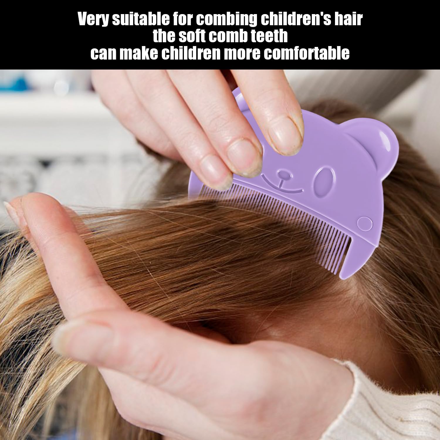 Ensemble De 4 Peignes Violets, Peigne À Dents Portatif À Tête Ronde, Brosse À Shampoing Doux Pour Bébé, Brosse De Douche De Bébé En Silicone, Adaptée Aux Nouveau-Nés.