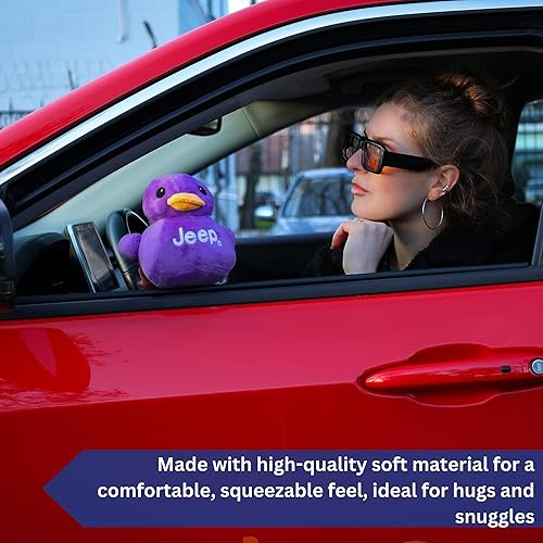 Miniatura 7 de Jeep Texto Logo Peluche Animal Pato Púrpura -Perfect Enthusiasts You've Been Ducked (Púrpura)