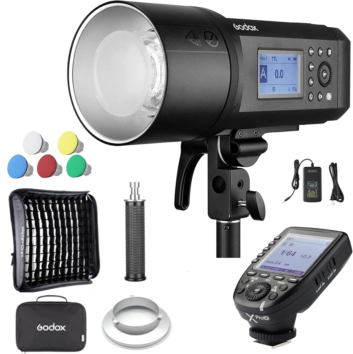 Godox AD600Pro 600Ws TTL Flash w/Godox 60 * 60cm Softbox w/Godox Xpro-O Flash Trigger 2.4G 1/8000s 360 Full Power Flashes,0.01-0.9s Recycle Strobe Flash Compatible with Canon Nikon Sony, etc. : Electronics