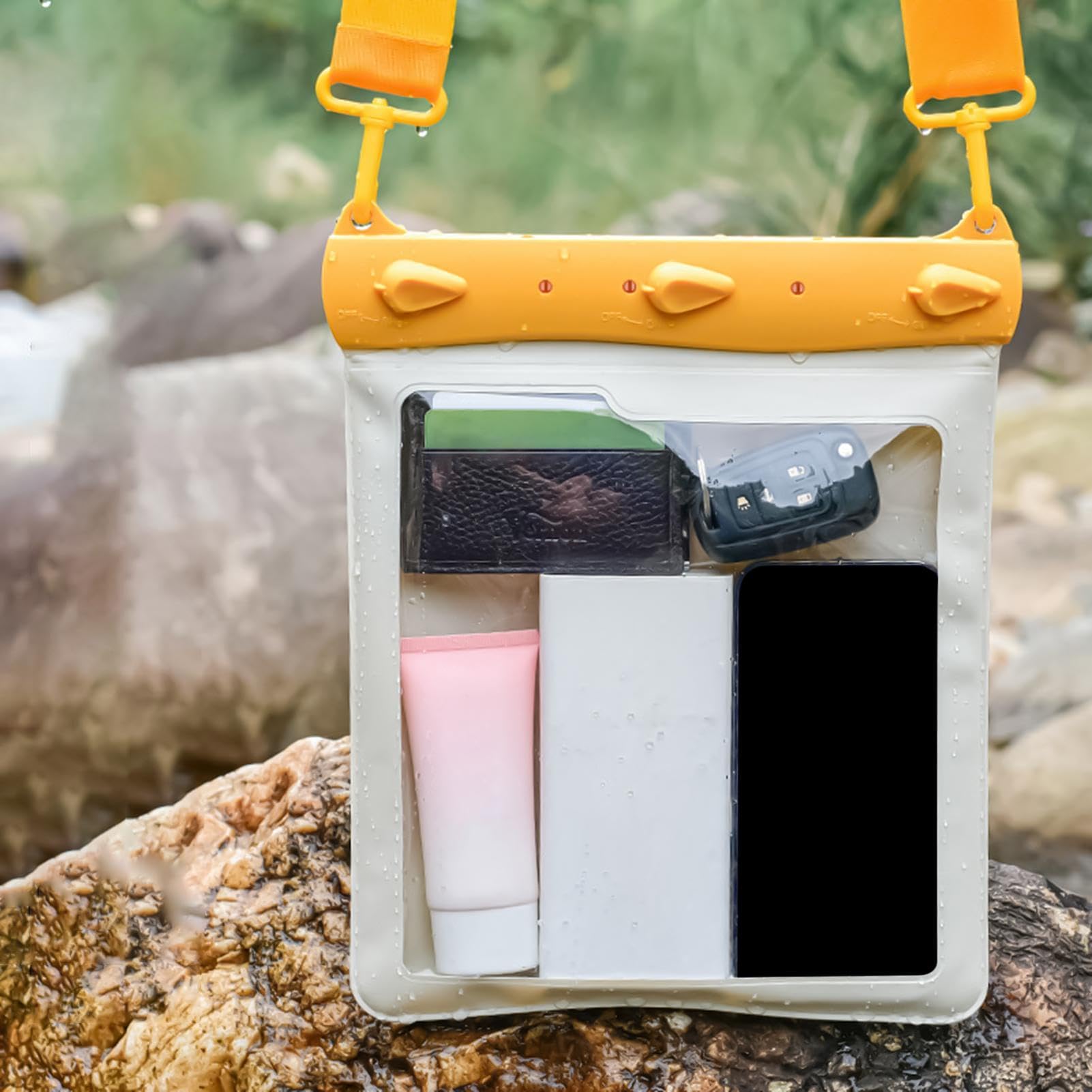 Custodia Impermeabile Telefono Cellulare Borsa A Tracolla Touch Screen Di | Custodia Subacquea Per Smartphone Per Spiaggia, Viaggio, Piscina, Rafting, Immersioni, Snorkeling, Nave