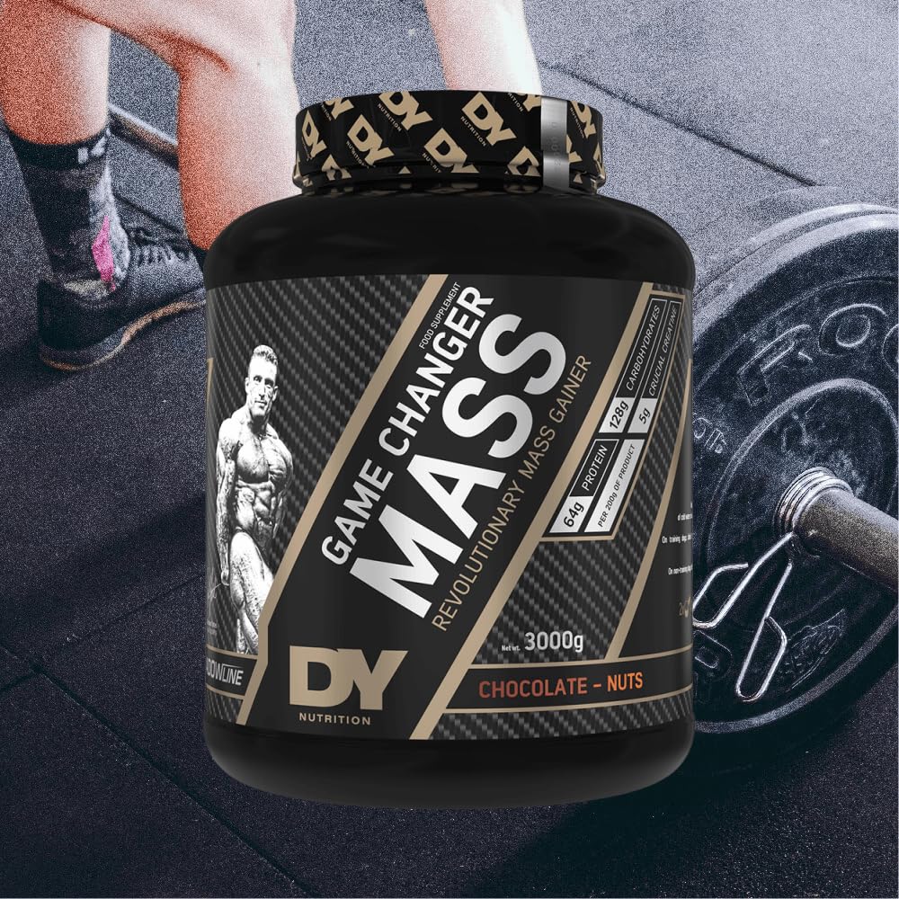 Dorian Yates Nutrition Game Changer Mass (3000g) Chocolate Nuts - Przyrost masy ciała - Z kreatyną