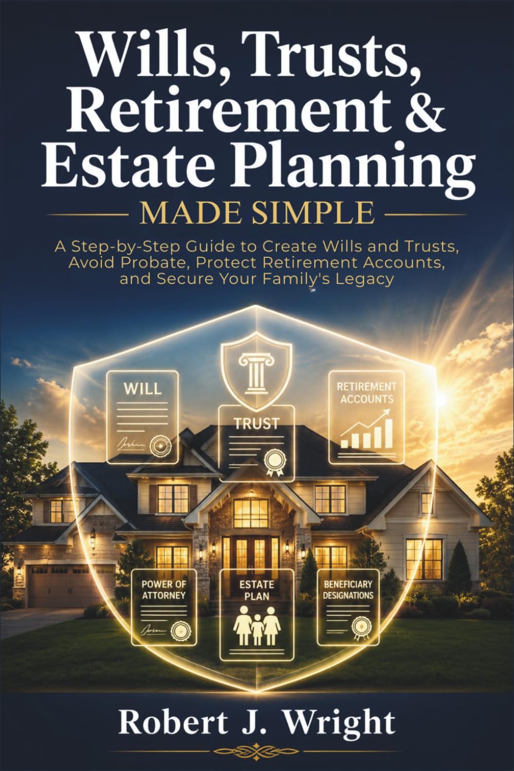 Wills, Trusts, Retirement & Estate Planning Made Simple: A Step-by-Step Guide to Create Wills and Trusts, Avoid Probate, Protect Retirement Accounts, and Secure Your Family's Legacy
