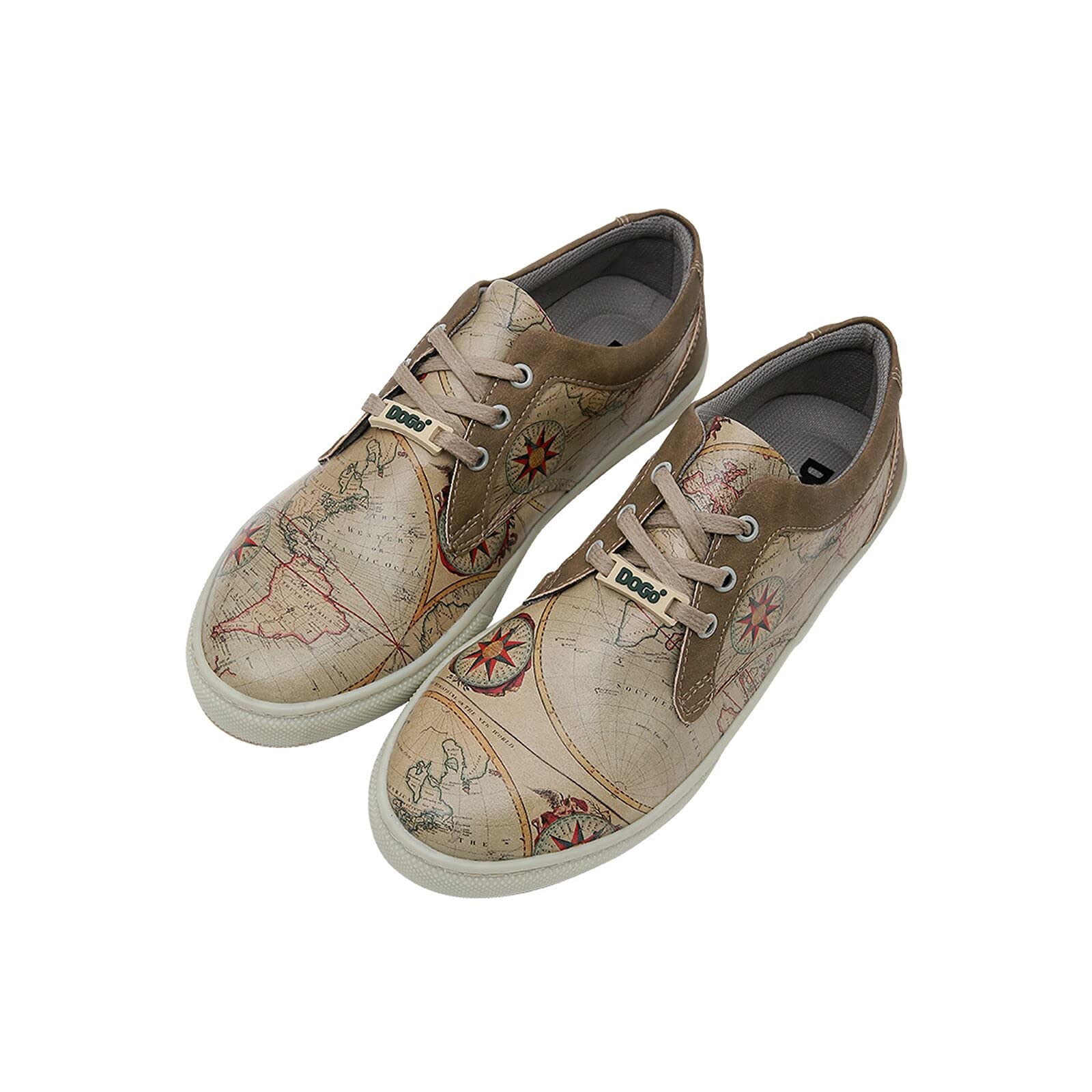 DOGO Cord, Zapatos Planos de Mujer, Change Your Course, Zapatos Veganos Estampados,37 EU