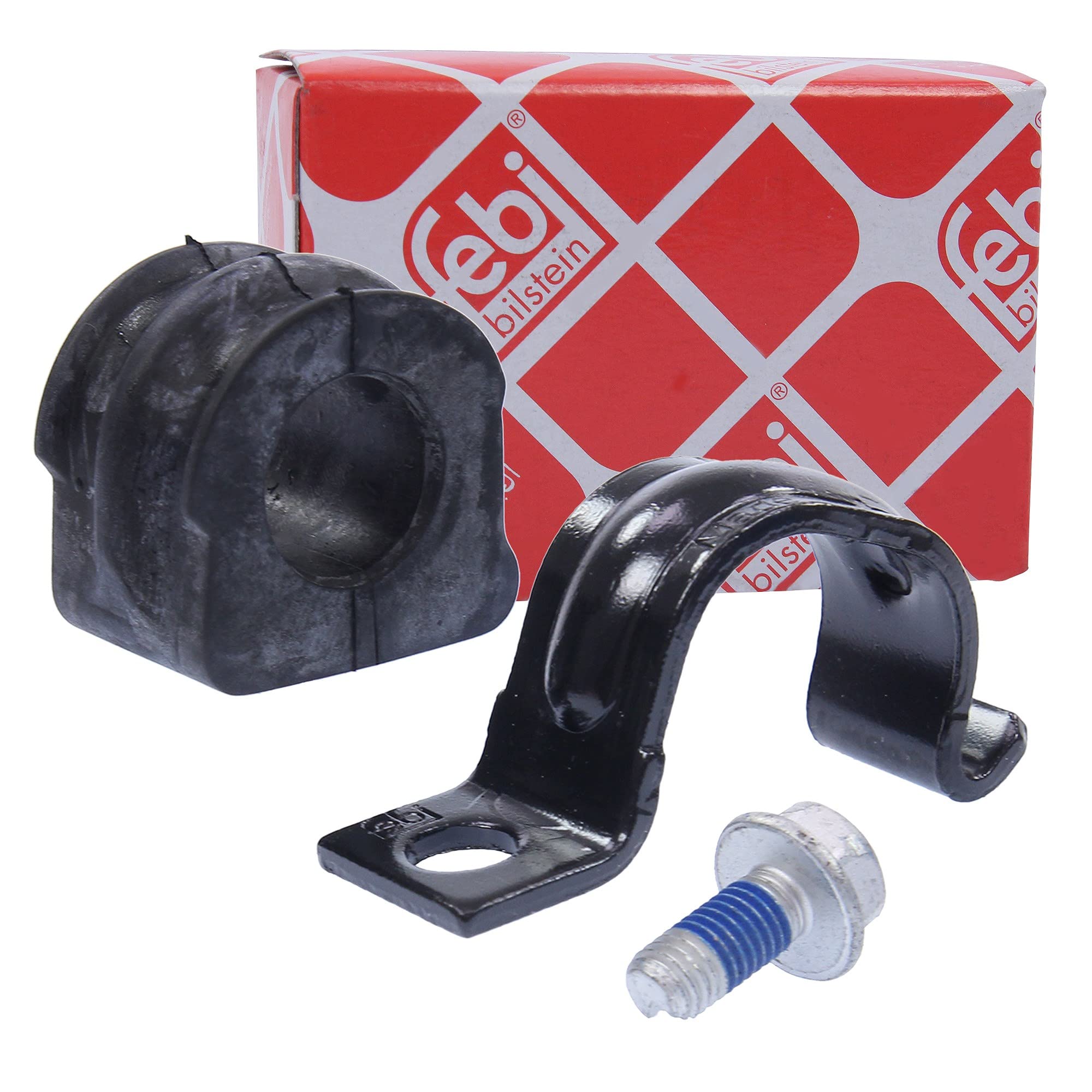 febi bilstein 27304 Anti Roll Bar Bush with bracket and screw, pack of one