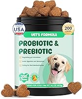 Vista 1 de 200 probióticos para perros, enzimas digestivas y prebióticos para la salud intestinal, probióticos masticables para perros, alivio de la diarrea