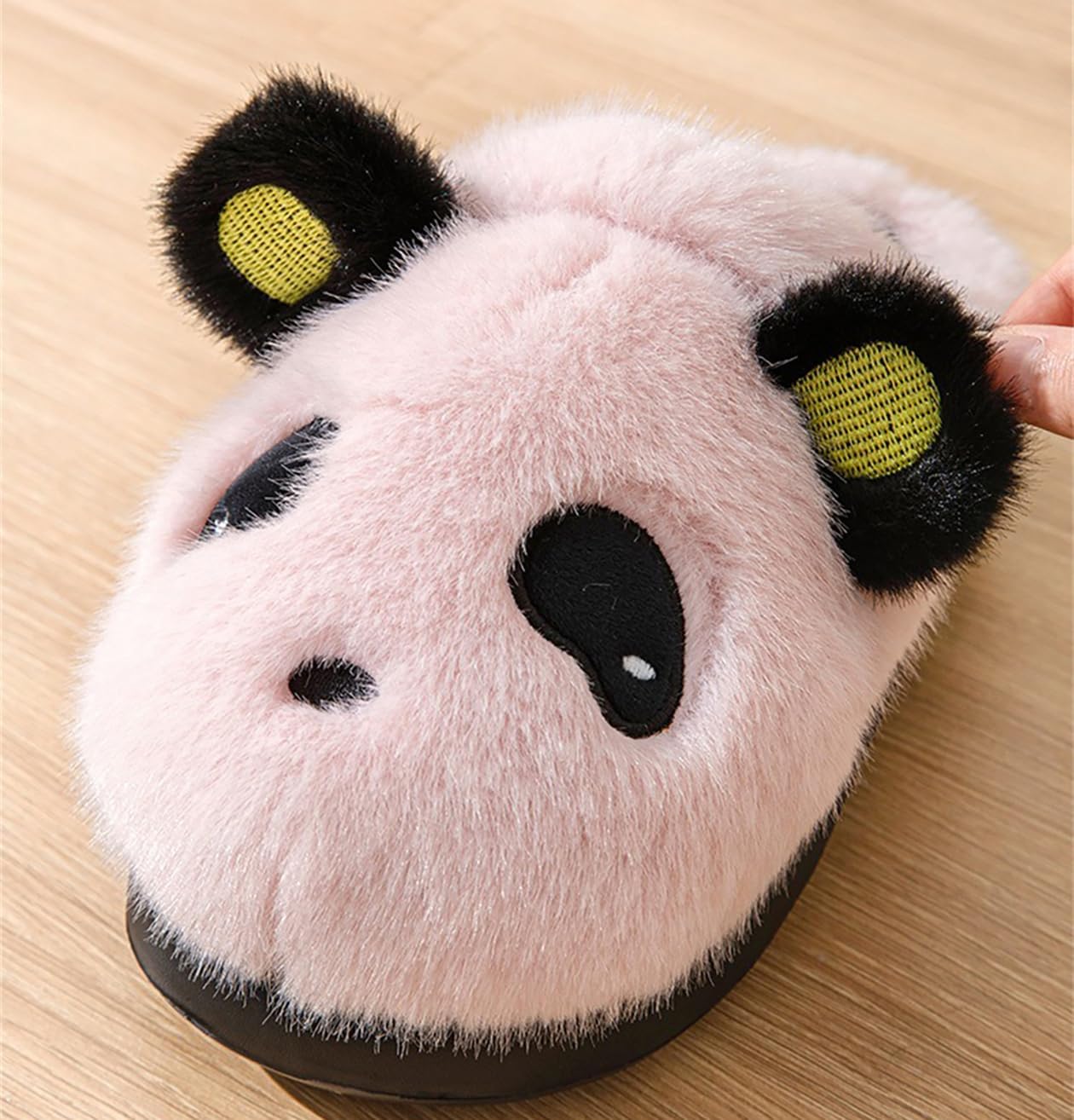 Panda Plush Animal Slippers - Warm & Soft Women's Home Slippers for Indoor/Outdoor - Image 4