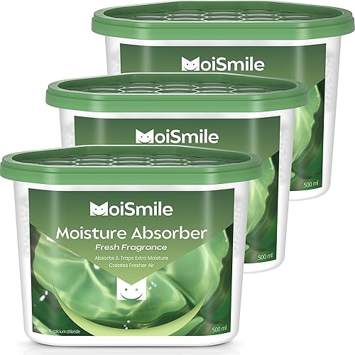 Miniatura 17 de Paquete de 6 absorbentes de humedad, deshumidificador de armario sin fragancia para baño, automóvil y sótano, cajas absorbentes de humedad Sin