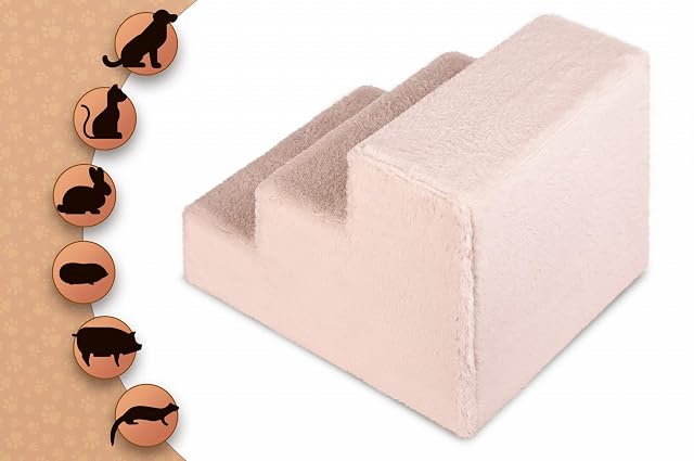 Foto 4 de 7 de MG Design Escalera para Mascotas de Rosa - 3 peldaños