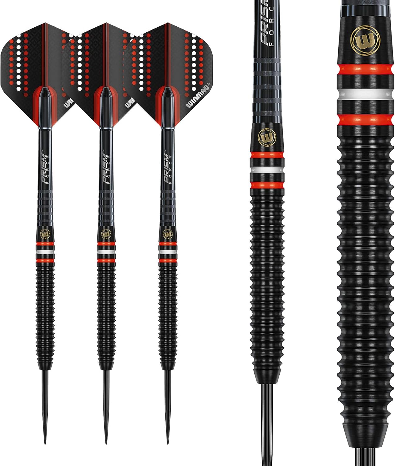 Winmau Pro-Line Tungsten Steeltip Dart Set 26 gram with Prism Alpha Flights and Prism Force Shafts (Stems)