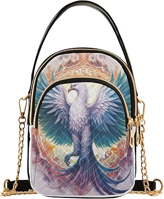 senya Pink Black Leopard Crossbody Handbags for Women Casual Leather Shoulder Phone Purse