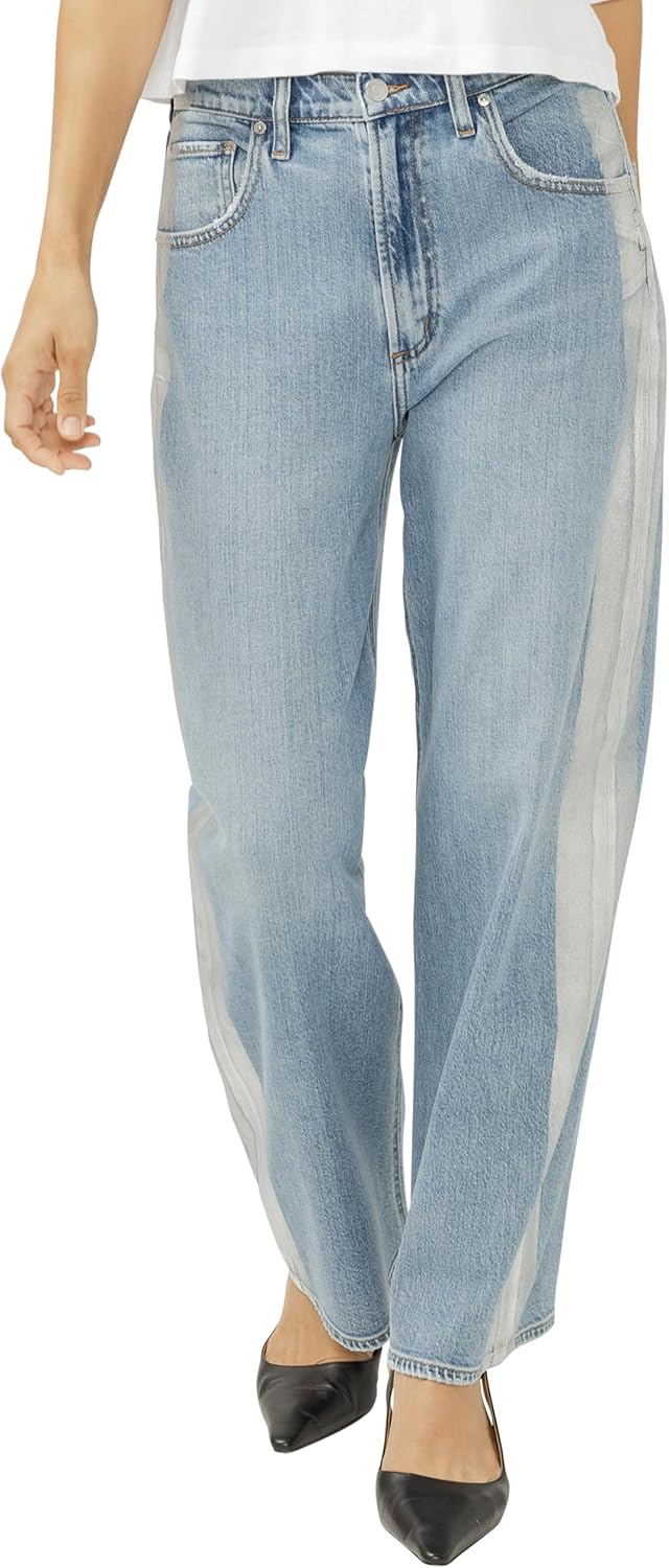 Silver Jeans Co. Women's Silver Coated Be Easy High Rise Wide Leg Jeans