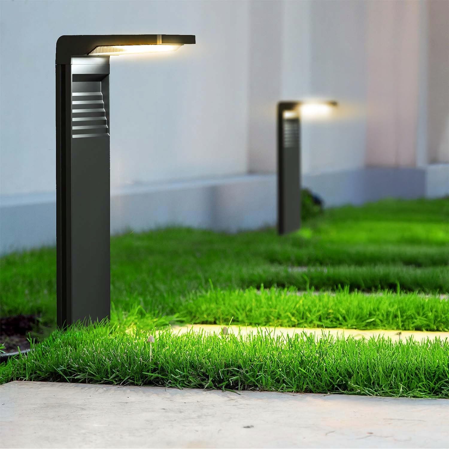 Solarlampen für Außen Garten, Solarleuchten Garten 4 Stücke IP54 Wasserdicht, Solar Gartenleuchten mit Längere Arbeitzeit, Extrem Helle Solarleuchten für Außen Terrase Outdoor warmes Weiß