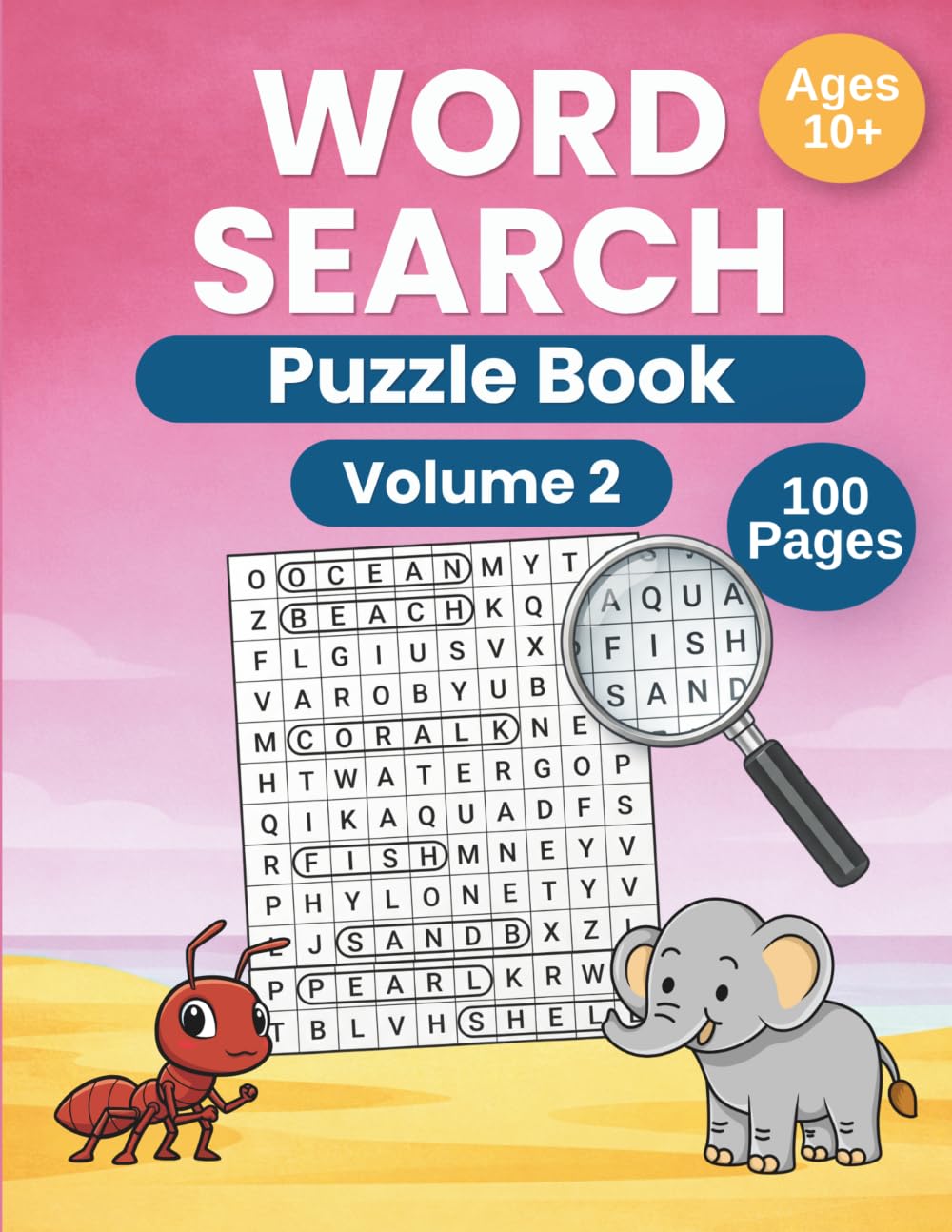 Word Search Puzzle Book for Adults Volume 2: 100 Fun and Challenging Word Find Puzzles for Relaxation, Brain Training & Stress Relief