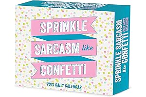 Spread Sarcasm Like Confetti 2024 Wall Calendar