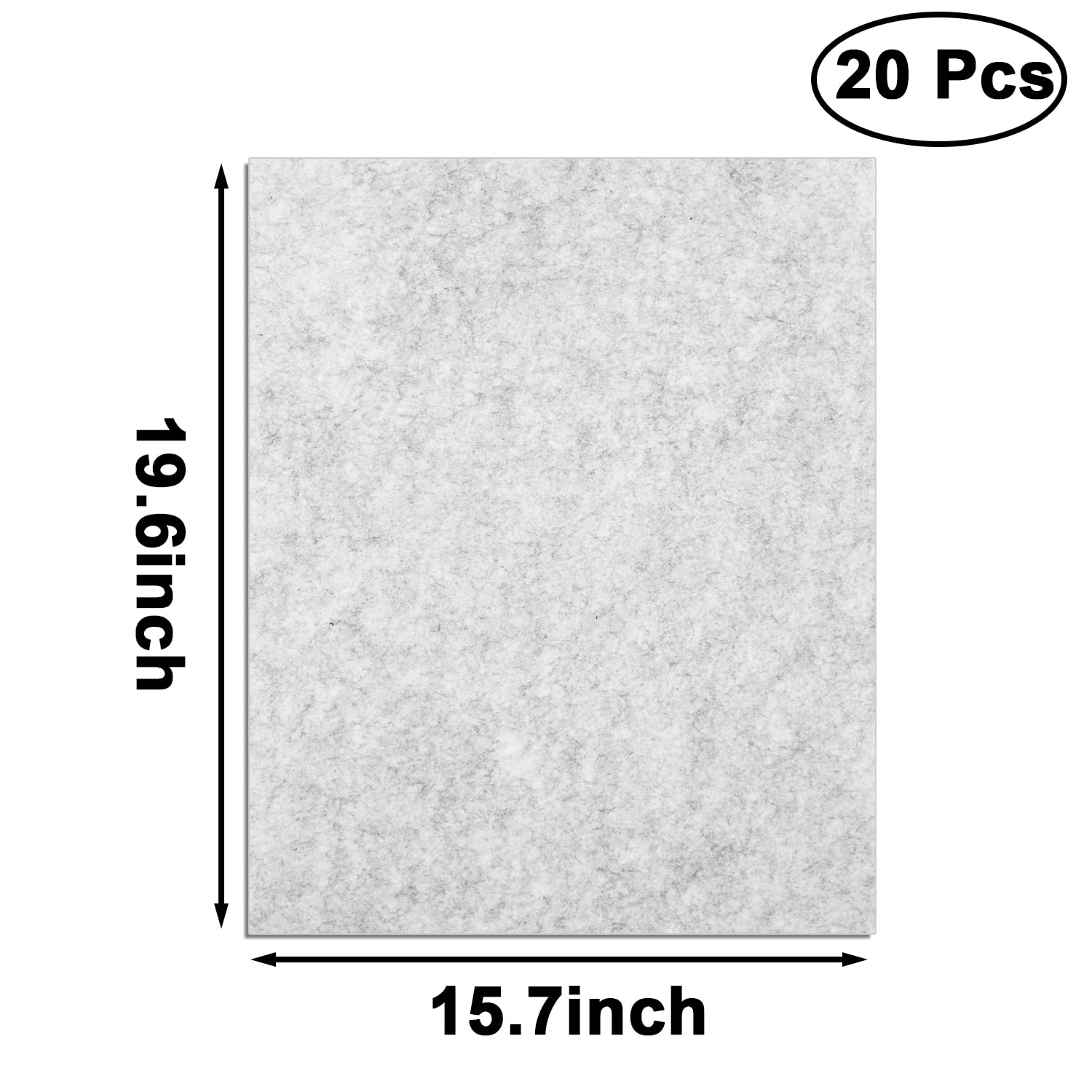 RUENXG 20PCS Grey Disposable Car Floor Mats 19 6x15 7 Inch Heavy-Duty Automotive Floor Protectors for Car Wash — view 2