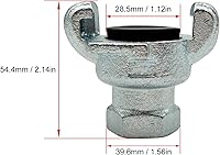 Vista 5 de Manguera de aire de hierro NPT, acoplamiento universal, accesorio Chicago (0.75, NPT hembra)