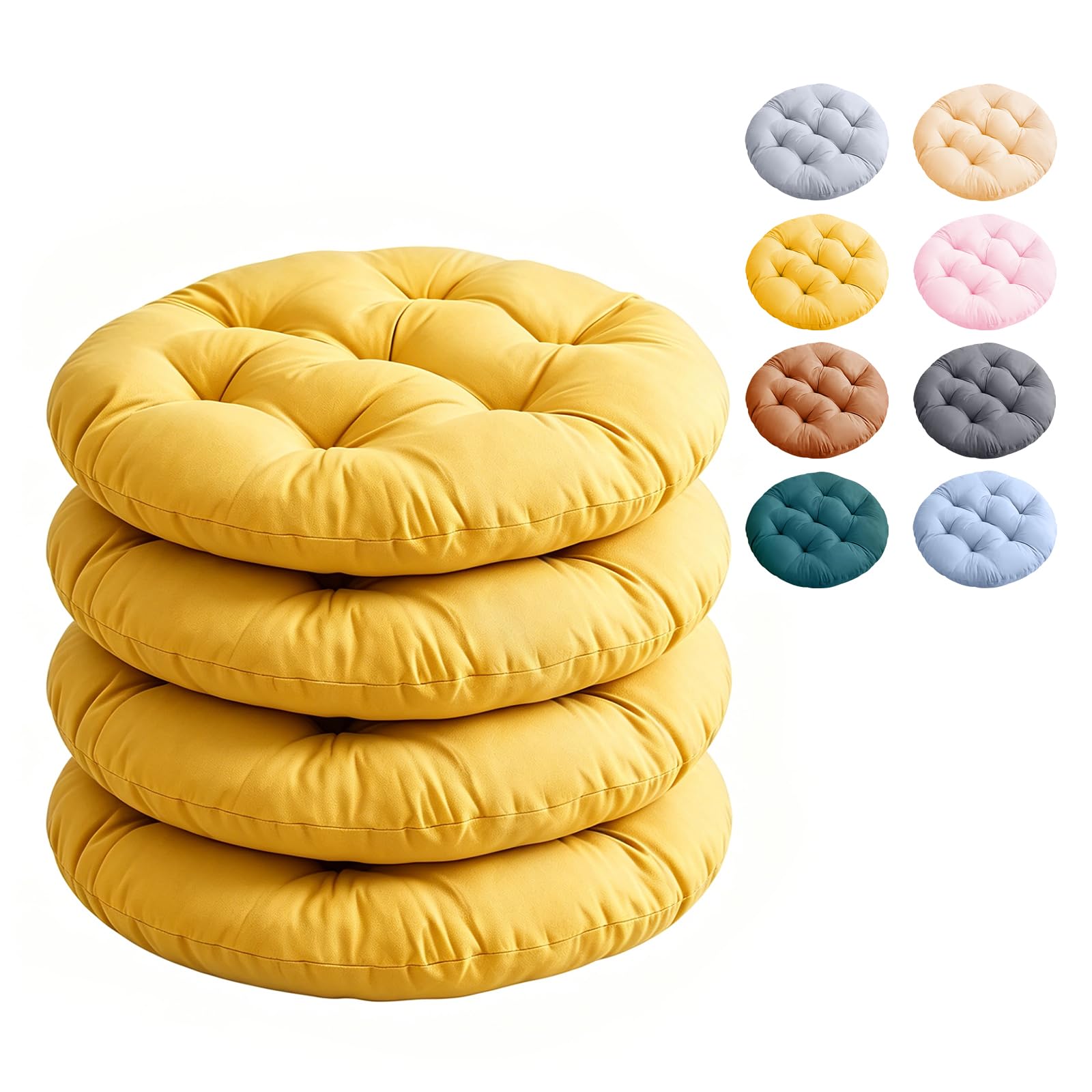 lot de 4 coussins de sol ronds