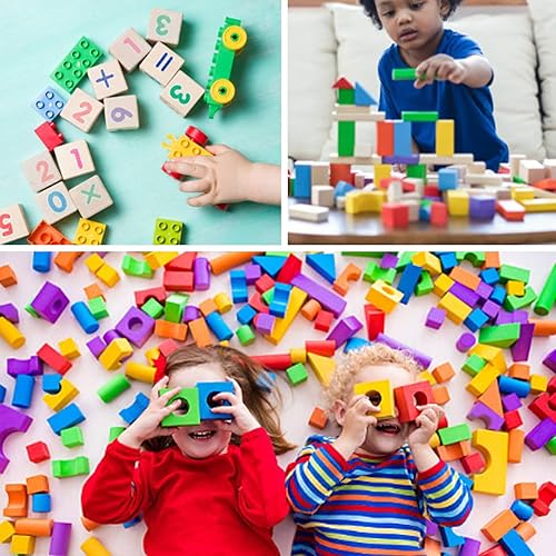 Miniatura 6 de MUXGOA Cubos de madera sin terminar, paquete de 50 bloques de madera para manualidades, bloques cuadrados de madera de 1 pulgada para manualidades,