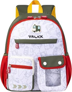 Toddler Backpack for Boys Cute Kids Schoolbag Kindergarten Preschool Bookbag Daycare Bag