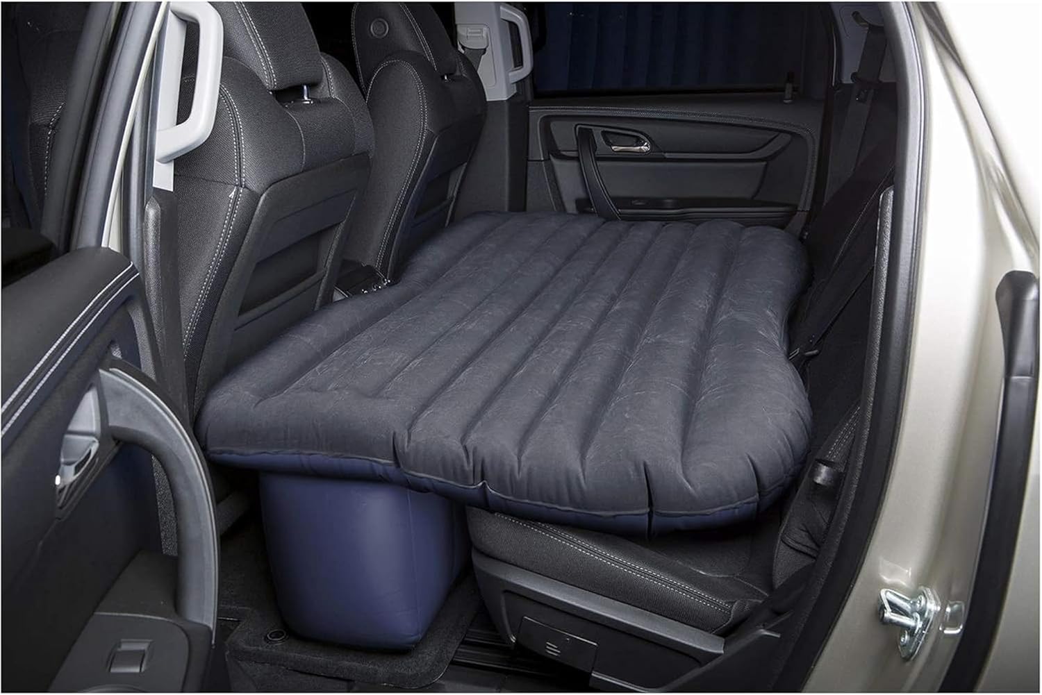 AirBedz by Pittman Outdoors - Inflatable Rear Seat Air Mattress, Black - 55" Wide - Mid-Size Fits Jeeps, Car, SUV’s & Mid-Size Trucks, Comes with Portable DC Air Pump