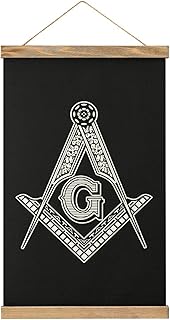 Custom Masonic Sign Canvas Painting Wall Poster Frame Hanger Wall Art for Home Office Decoration