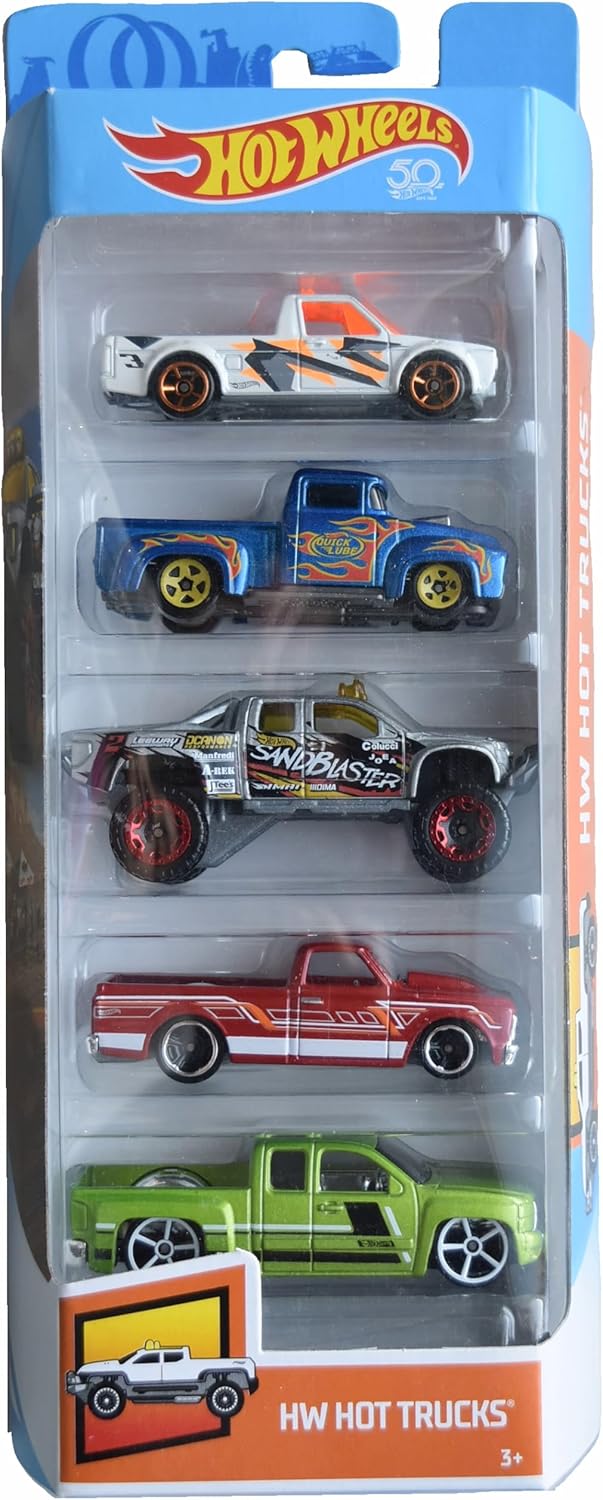 Hot Wheels Hot Trucks 5 Pack, 2007 Chevy Silverado