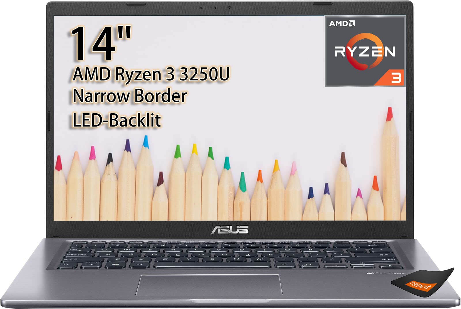 ASUS Vivobook Laptop fino de 14 polegadas AMD Ryzen 3 3250U AMD