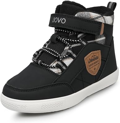Boys Snow Fashion Boots Winter Waterproof Slip Resistant Outdoor Ankle Walking Sports Shoes Toddler/Little Kid/Big Kid