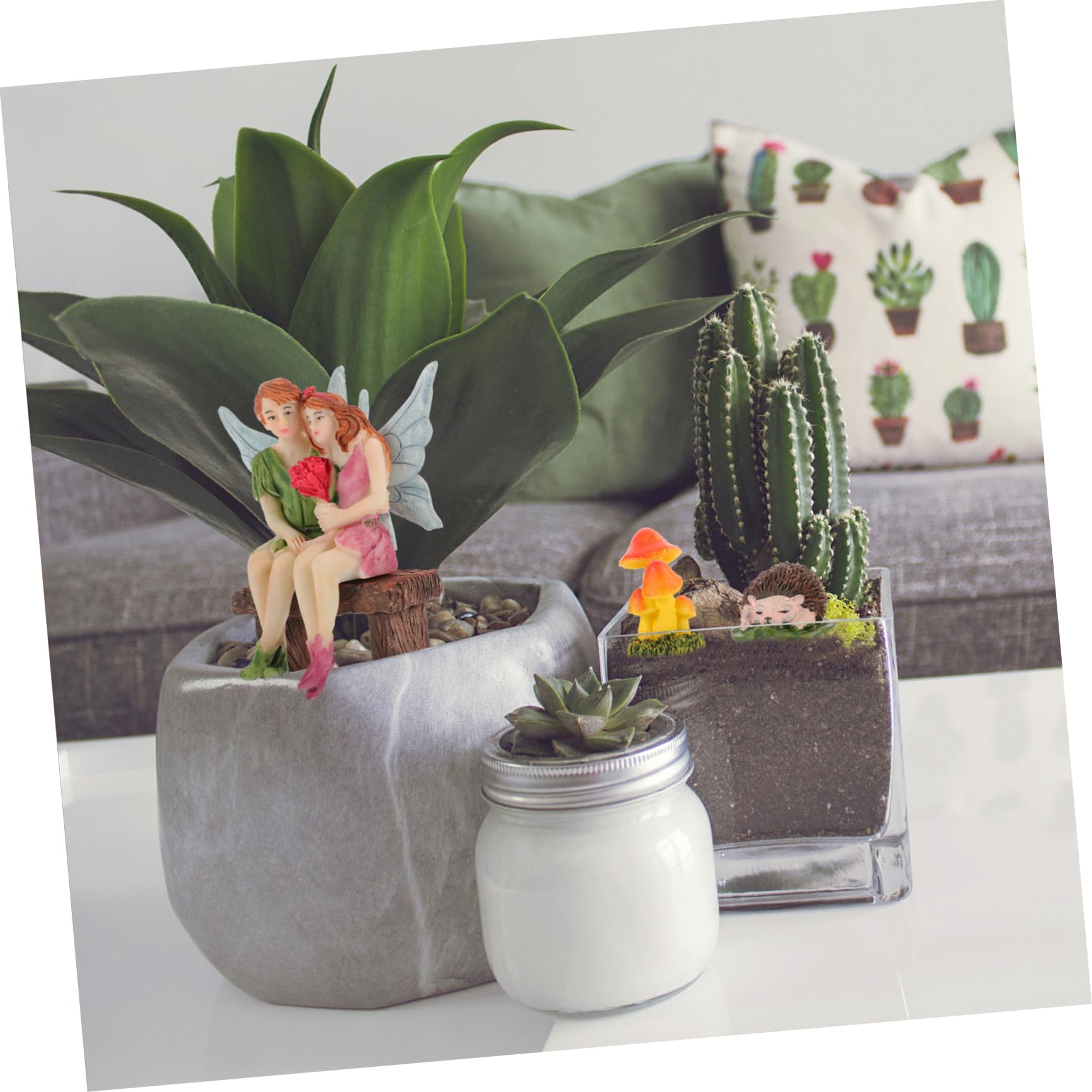 Toyvian 3 Sets Kunstharz Handwerksornamente Pilz Feengarten Zubehör Harzfiguren Für Den Außenbereich Feenfiguren Zur Dekoration Miniatur Tierstatuen Aus Harz Miniaturfiguren