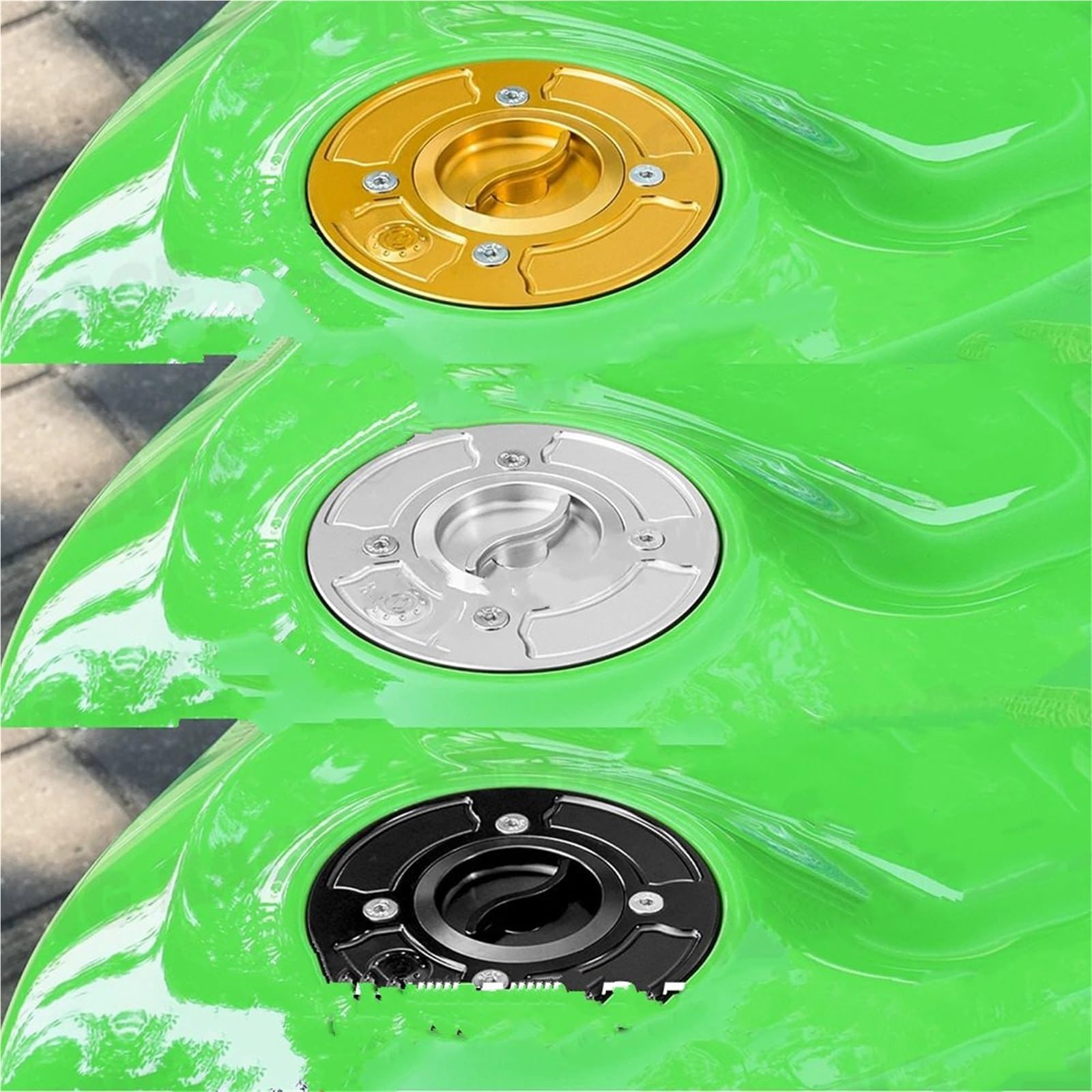 Korek wlewu paliwa do motocykla Pasuje do Kawasaki Ninja 400 500 650 Z400 Z500 Z650 Z900 ZX-6R ZX-10R H2 SX Z H2 szybkozłączka pokrywa wlewu paliwa