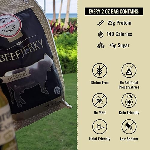 Miniatura 6 de Aufschnitt Sabor original de ternera seca  24 unidades (2 onzas cada uno)  Kosher (certificado Star-K)  Certificado USDA 100% carne alimentada con