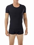 Mens Microfiber Compression Crew Neck T-Shirt